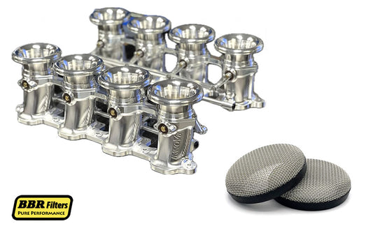 BBR Custom Velocity Stack Filters Covers InnoV8 ITB Godzilla Engine V8 set