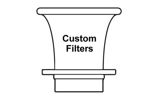 BBR Custom Velocity Stack Filters Covers 78.69mm x 12.5mm Pair