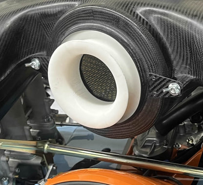 BBR Velocity Stack Filters Covers Porsche 132mm custom single
