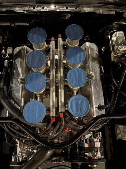 BBR Velocity Stack Filters Covers Borla Injection 8-Stack 87mm V8 set