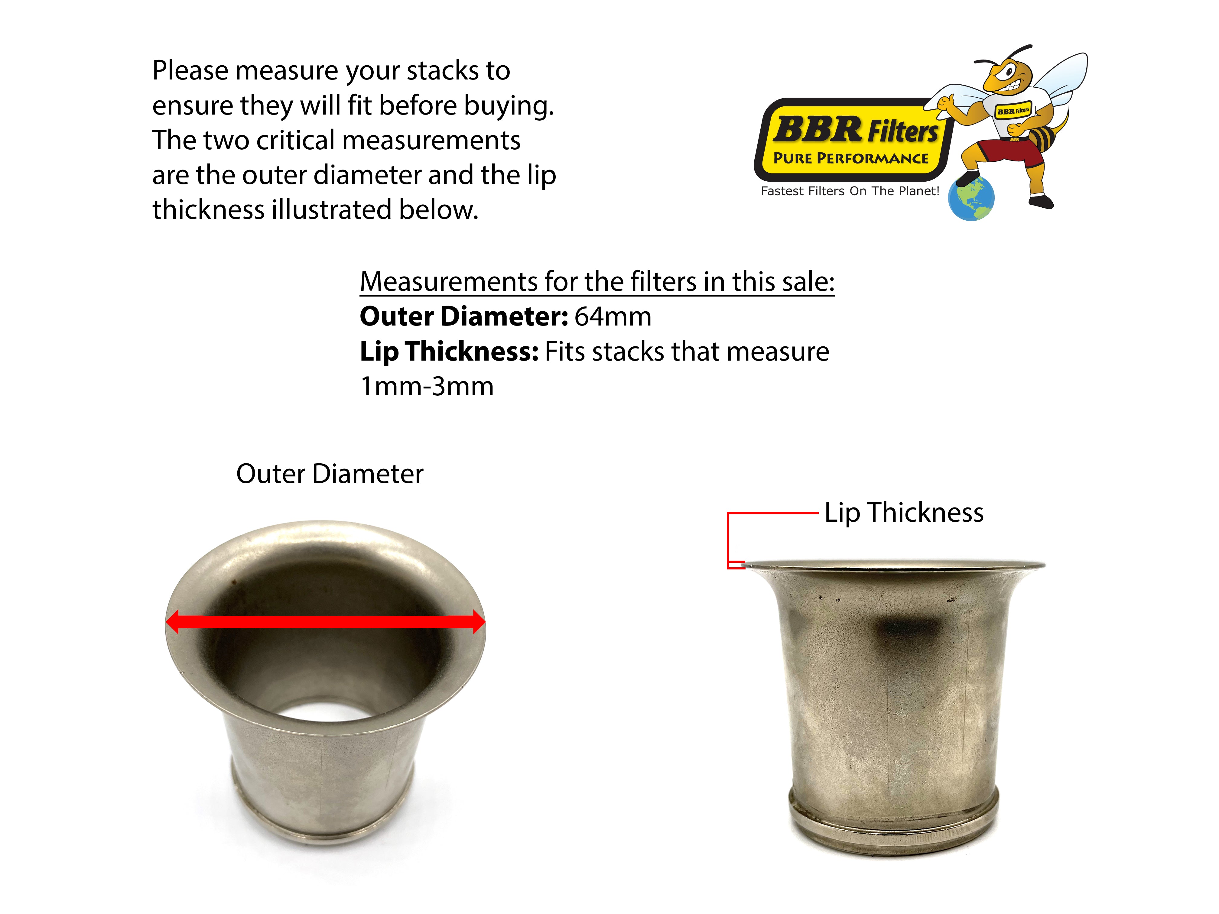 Velocity Stack Air Horn For Weber 48 IDF / 45-48 DCOE – 50mm Diameter, 60mm Length, Alloy Finish